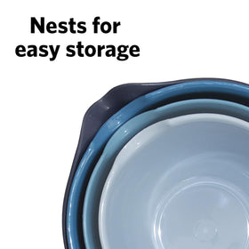Glad bowls with a non slip base for steadier mixing