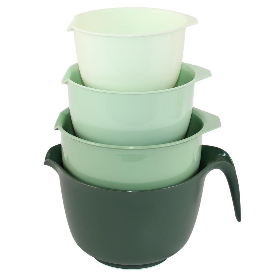 Glad mixing bowls with pour spout in small size for precise pouring and minimal spills.