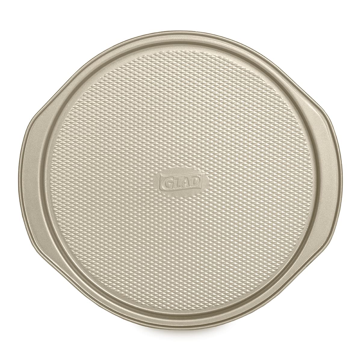 Glad nonstick large pizza pan for oven with easy crust release.