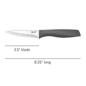 Glad paring knives clean by hand to maintain the blade finish.
