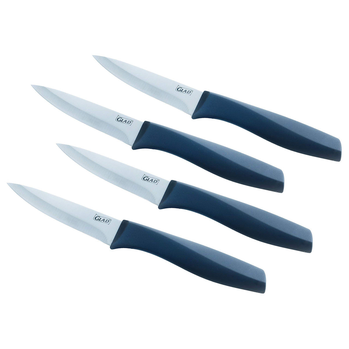 Glad paring knife straight-edge blades, 3.5 inches, ideal for detailed trimming.