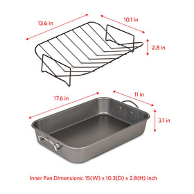 Glad Roasting Pan dishwasher-safe for quick post-meal cleanup.