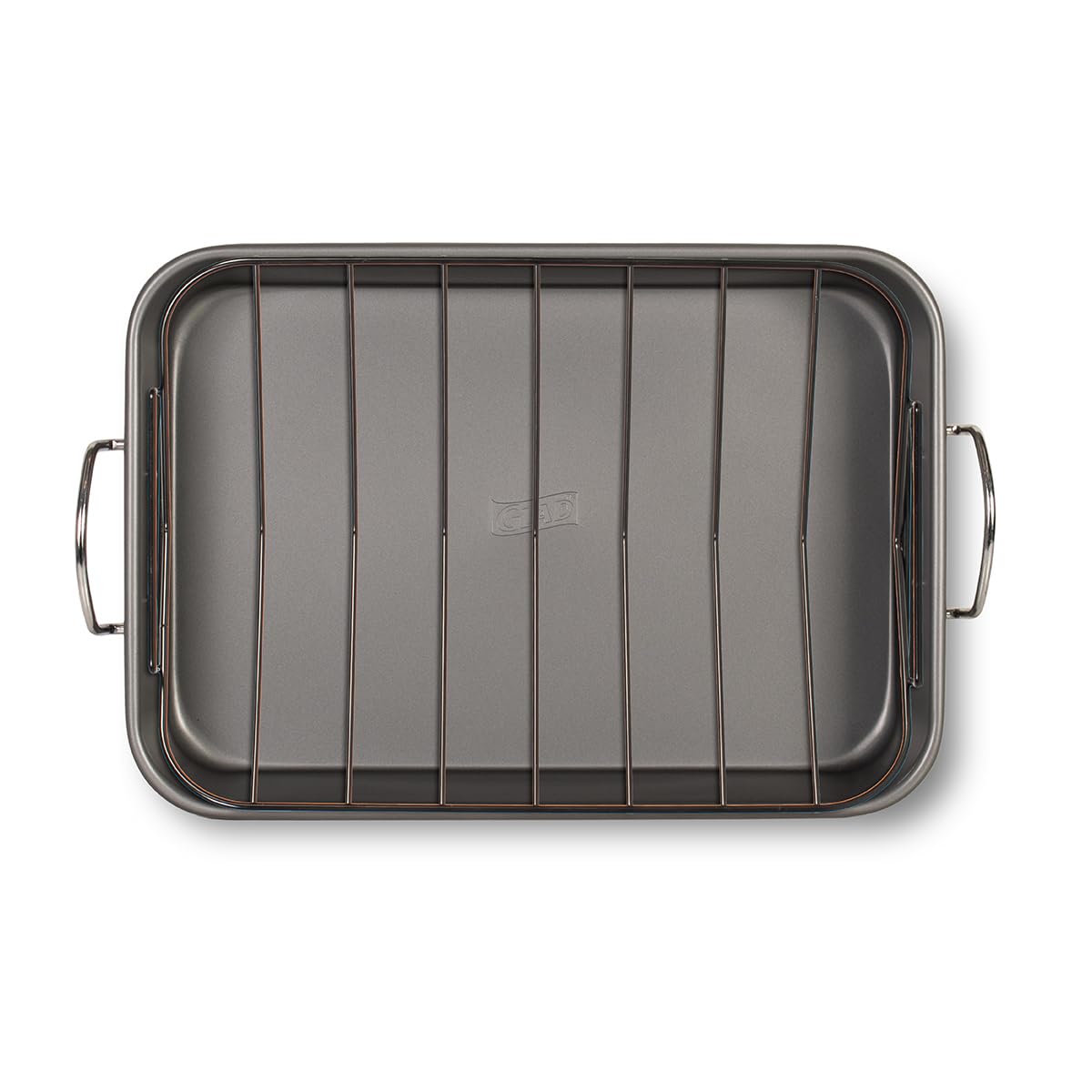 Glad Roasting Pan nonstick coating enables easy removal and cleanup.
