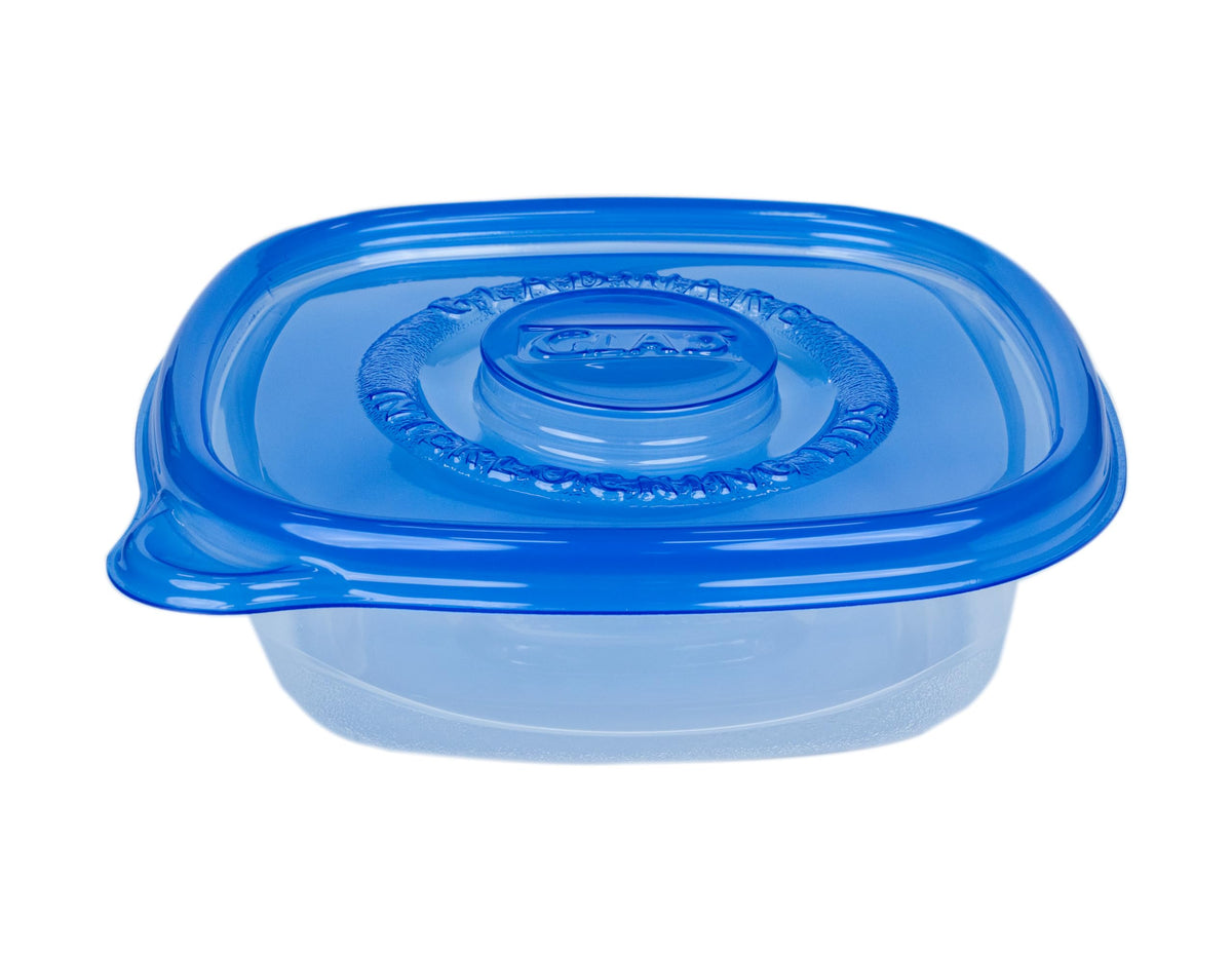 Glad GladWare Entree 25 oz square container top-rack dishwasher safe for easy cleanup