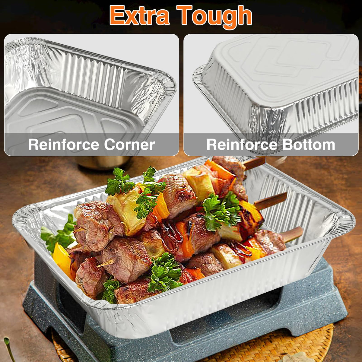 Gladify 9x13 pans for baking, heating, and freezer storage