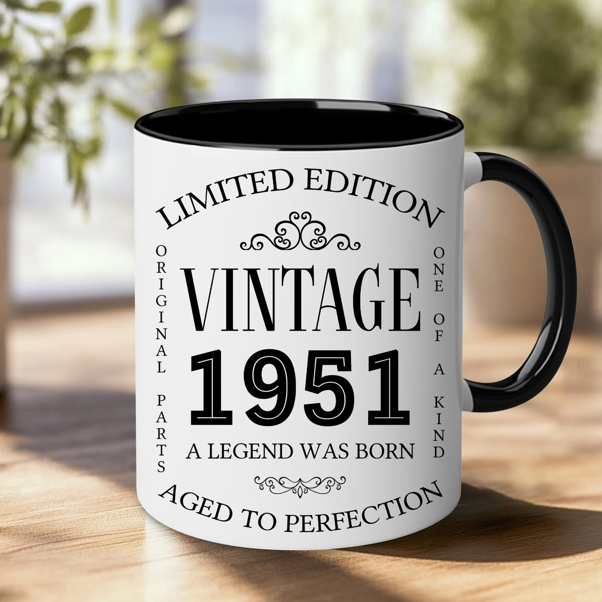 GLAKEUN 1951 birthday decorations – durable mug for memories.