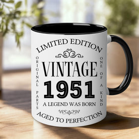 GLAKEUN 1951 birthday decorations – durable mug for memories.