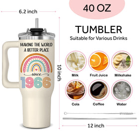 GLAKEUN 1966 mug-style tumbler adds vintage vibe to daily coffee ritual.