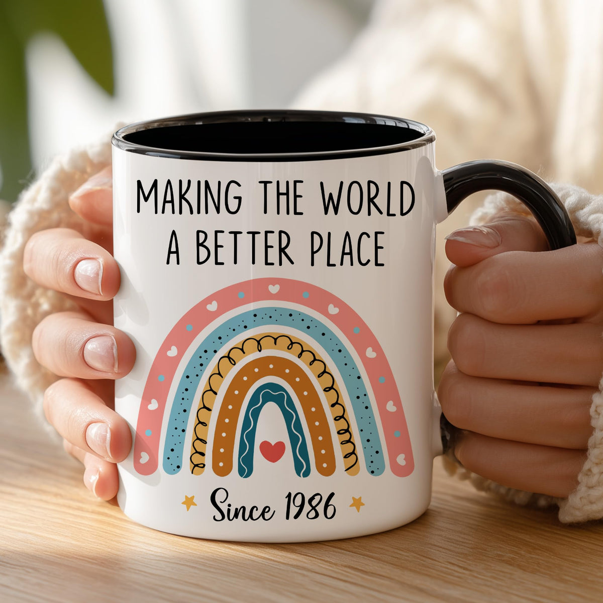 GLAKEUN 40th birthday mug ready for coffee, tea, or cocoa
