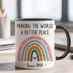 GLAKEUN 40th birthday mug vintage print detail enhances nostalgia