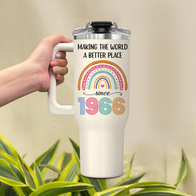 GLAKEUN 60th birthday cup offers insulation for hours of refreshment.