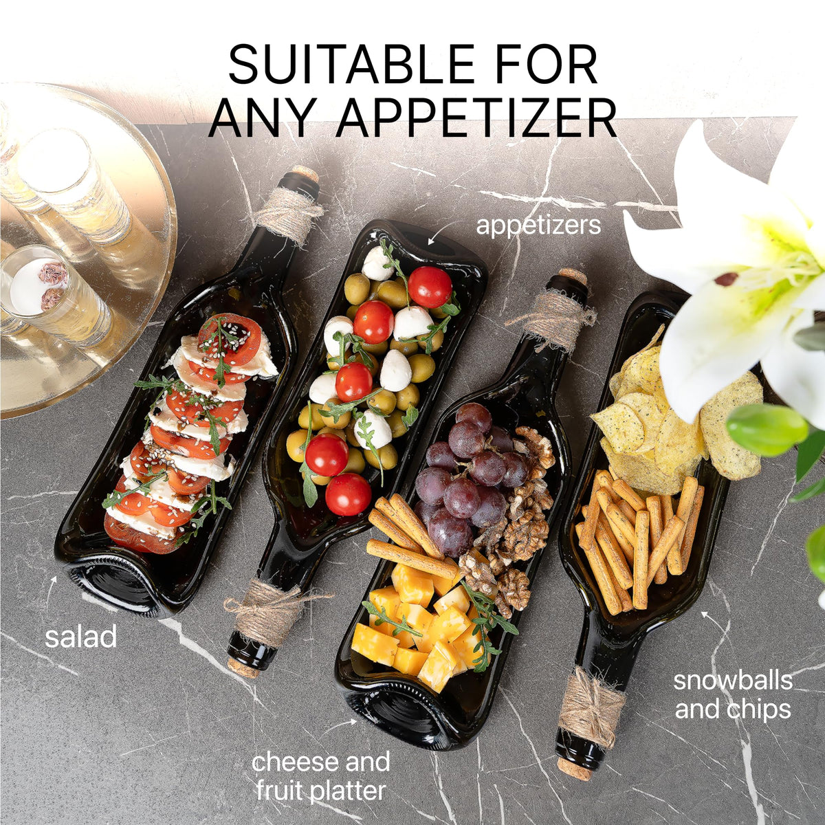 Glasiko World eco-friendly repurposed tray supports sustainable kitchen decor.