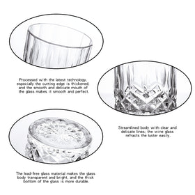 GLASKEY large-diameter rock glass accommodates big ice cubes for balanced chilling.