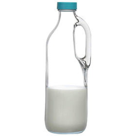 Glass Monger 2pc 47oz pitcher clear glass helps monitor contents.