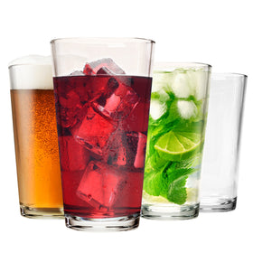 GLASS MONGER dishwasher-safe glasses 16 oz easy care for home or cafe