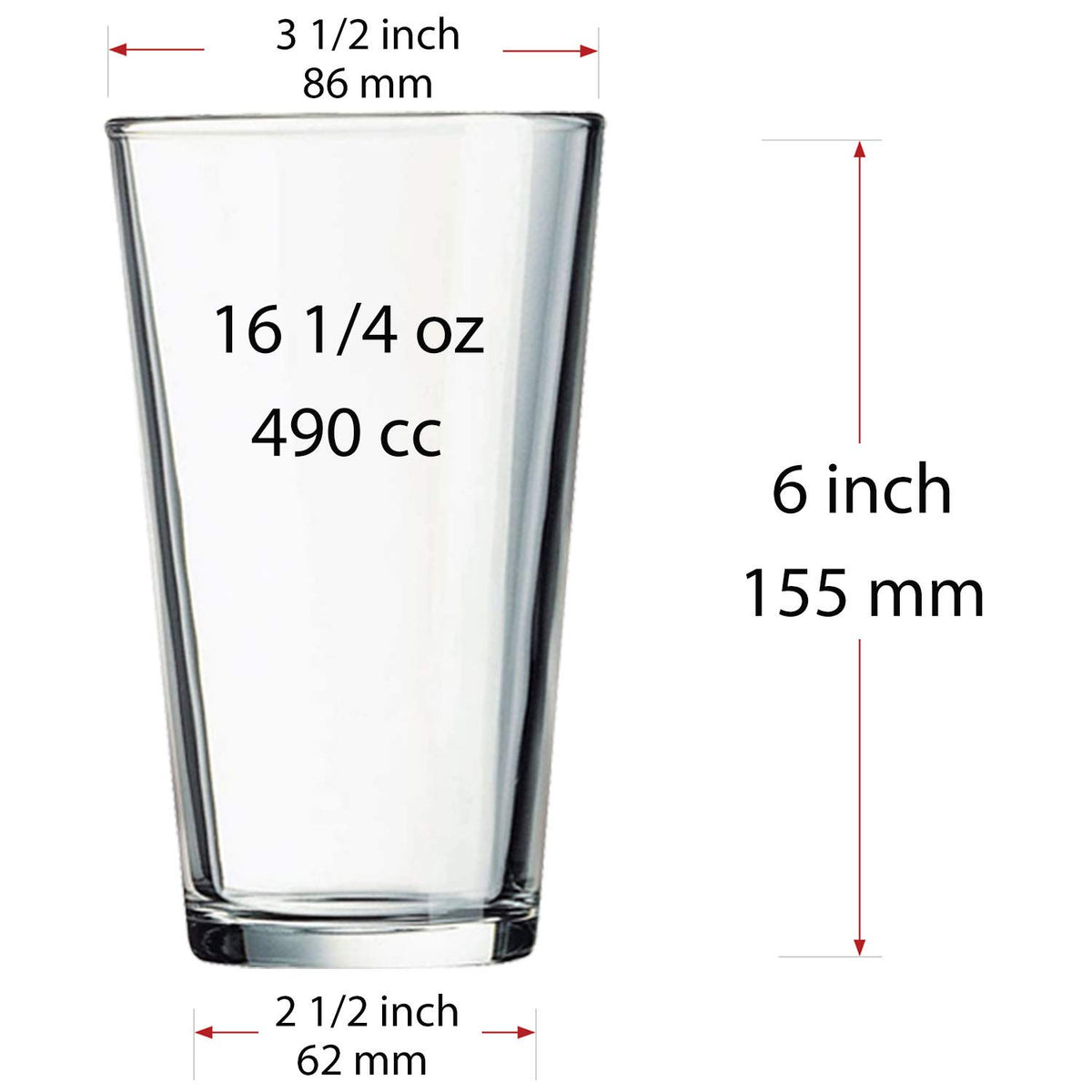 GLASS MONGER juice and soda glasses 16 oz versatile for mixers