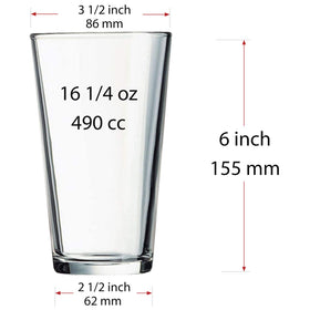 GLASS MONGER juice and soda glasses 16 oz versatile for mixers