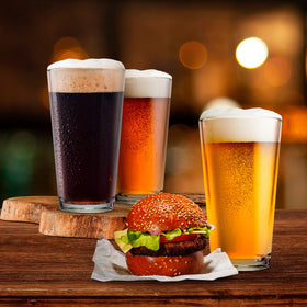 GLASS MONGER pint glasses 16 oz ideal for lagers and craft beers