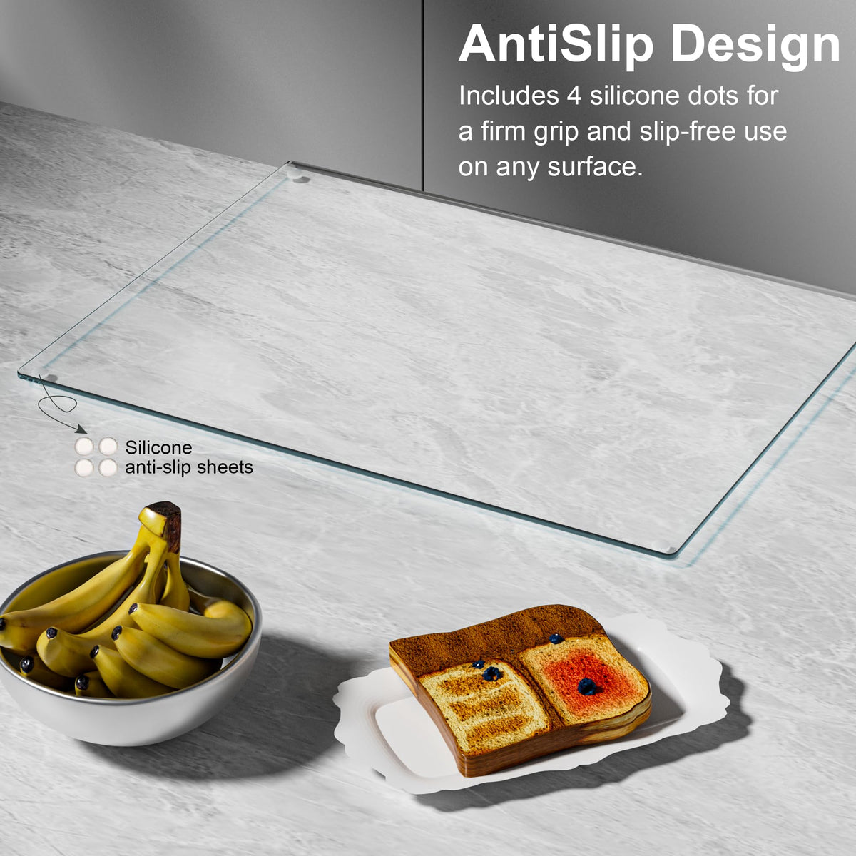 GlassCuisine durable tempered glass resists scratches and everyday use