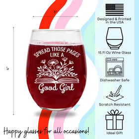Glassicle BookTok-inspired wine glass for spice-loving readers.