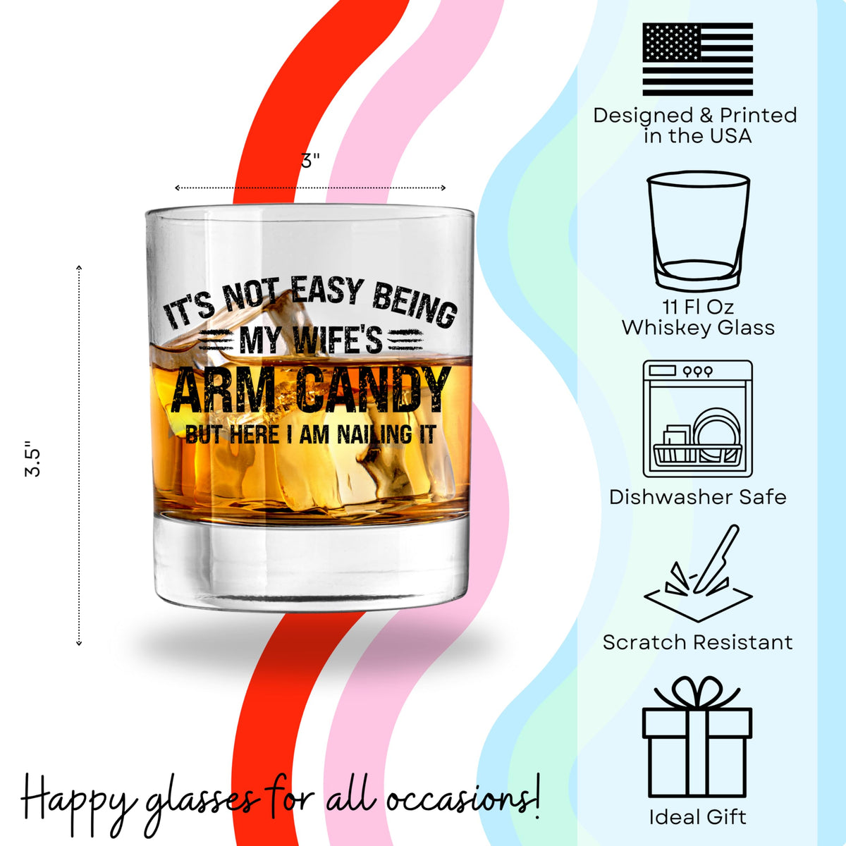 Glassicle dad fathers day gift ideal for lighthearted celebrations.