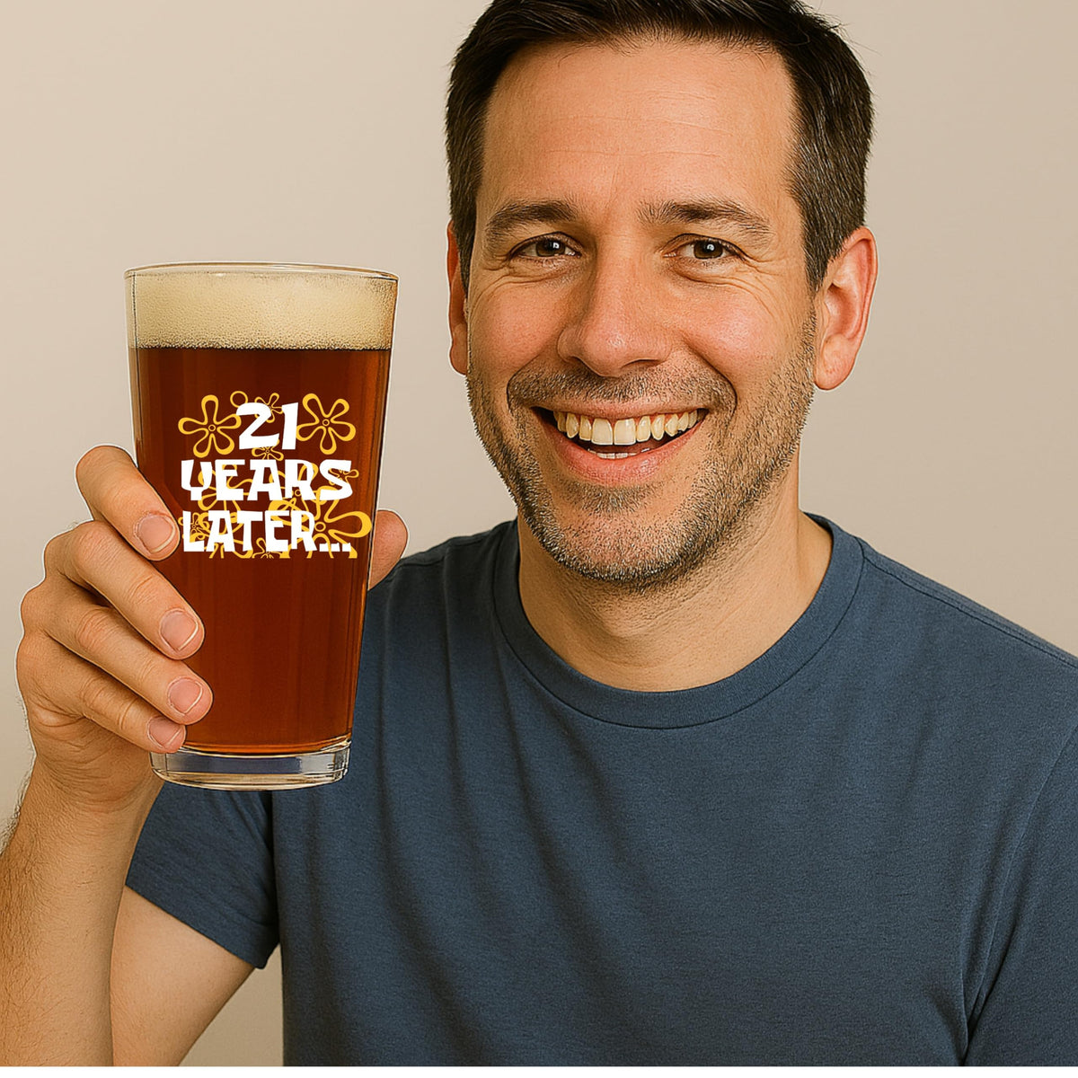 Glassicle funny 21st birthday gift for him, humor that lasts.