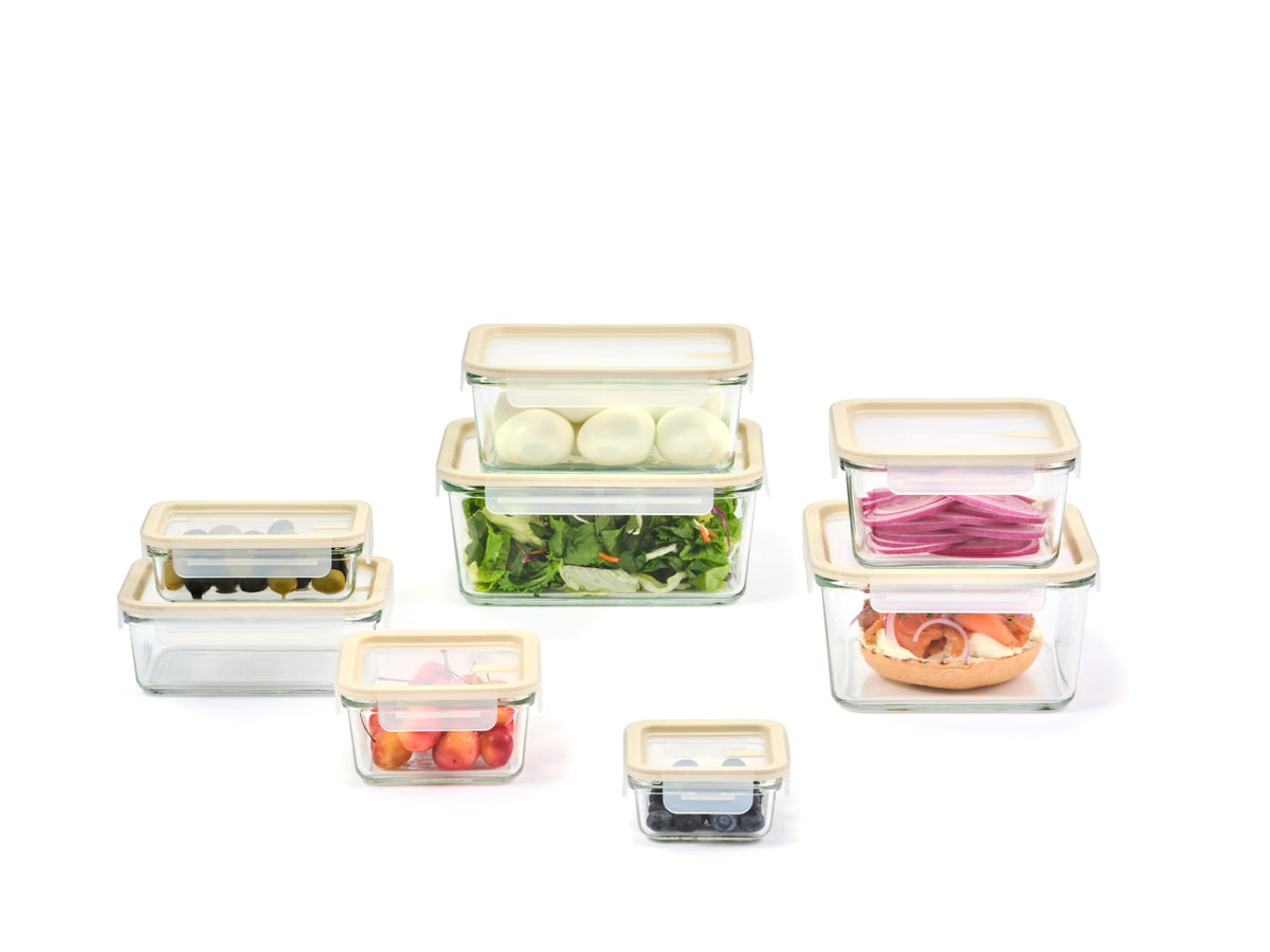 Glasslock Sens 15oz square container with secure lid