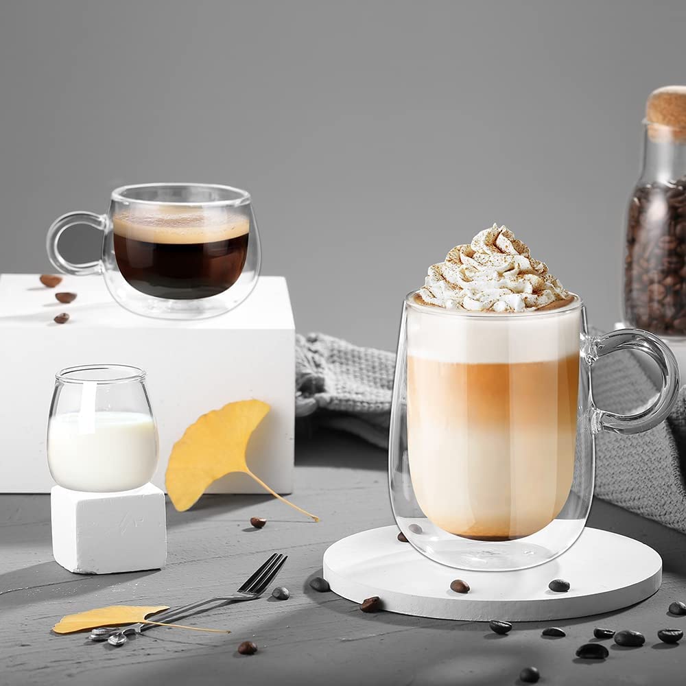 glastal freezer and microwave safe espresso cup suitable for versatile use