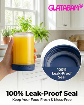 GLATABAM airtight cap design ensures leak-proof storage during transit