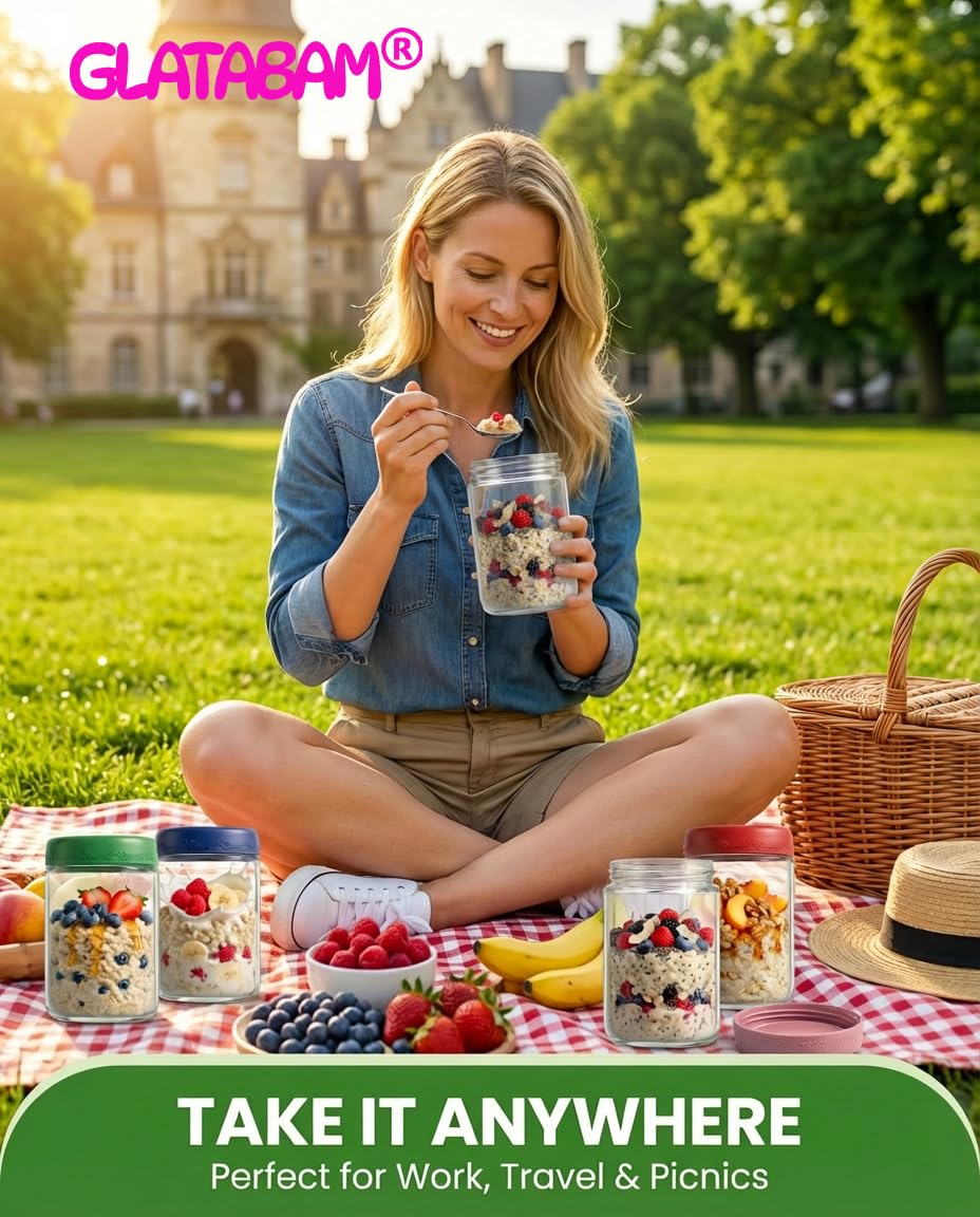 GLATABAM multi-purpose storage jars organize dry and wet ingredients neatly