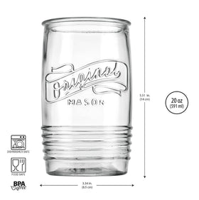 Glaver's BPA-free and lead-free glassware closeup detail