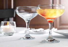 Glaver's cocktail glasses versatile for martinis and daiquiris, enhancing presentation.