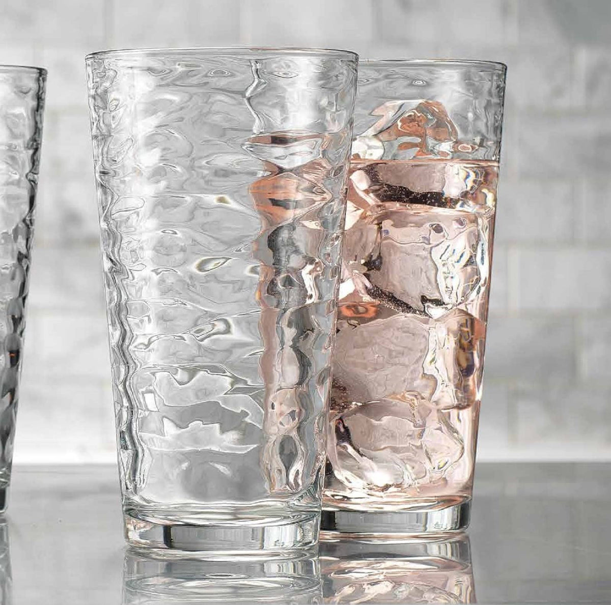 Glaver's cocktail and juice glasses fit everyday use and entertaining.