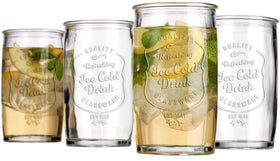 Classic vintage design from Glaver's complements home bars and parties.
