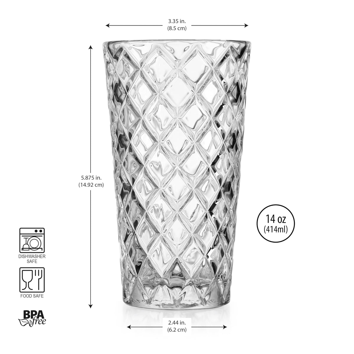 Glaver's dishwasher-safe barware simplifies cleanup after entertaining guests.