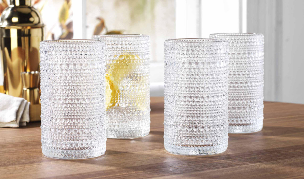 Glaver's 15oz glasses are dishwasher safe for simple cleanup