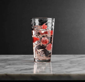 Glaver's dishwasher-safe glassware is easy to clean and reuse.