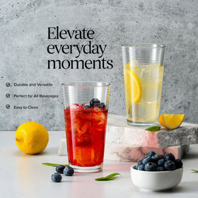 Glaver's dishwasher-safe glassware for quick cleanup after meals.