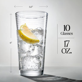 Glaver's easy-grip weighted-base glasses for steady pours.