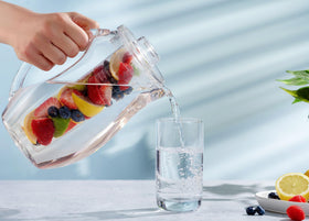 Glaver's set fits celebrations from brunch to late-night toasts.