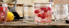 Glaver's glass tumblers make a stylish, practical gift for housewarmings and gatherings.