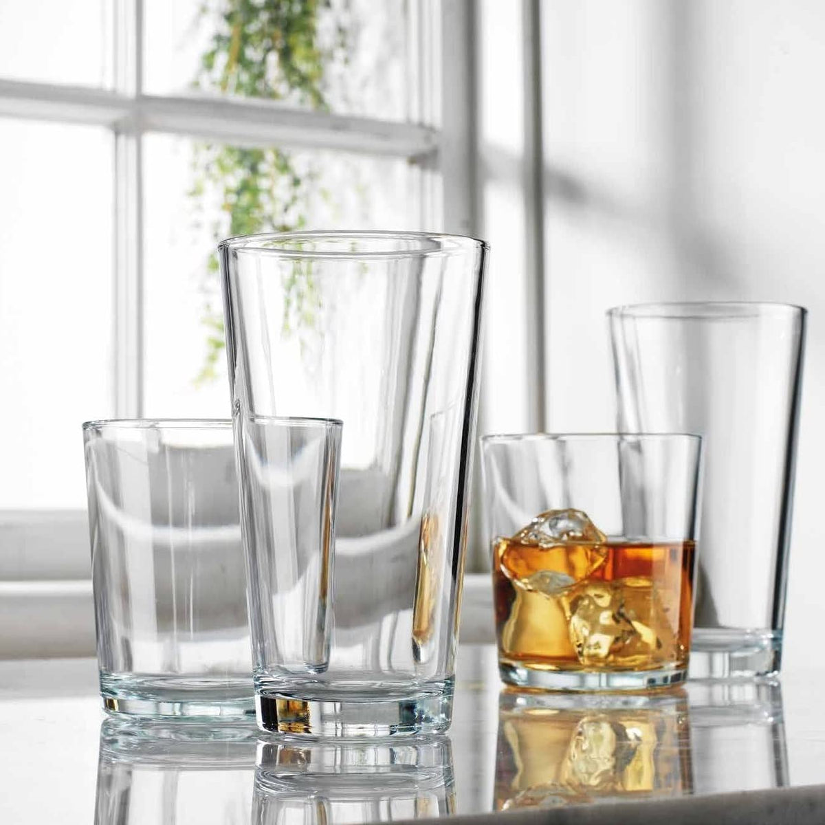 Glaver's gorgeous-present glassware enhances any housewarming or wedding.