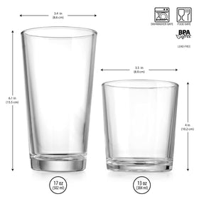Glaver's heavy-weight glass design offers durable everyday use.