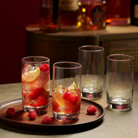 Glaver's highball glasses showcase elegant clarity for formal and casual use.