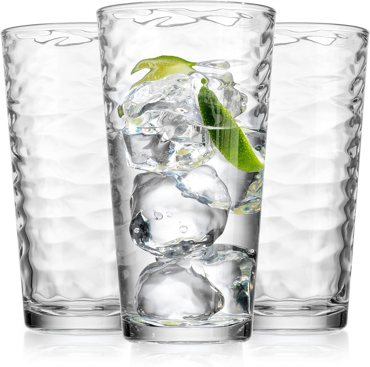 Glaver's kitchen table glasses set up for everyday dining