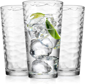 Glaver's kitchen table glasses set up for everyday dining