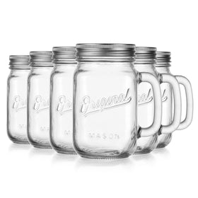 Glaver's 16oz mason jar made from durable non-BPA glass for daily use