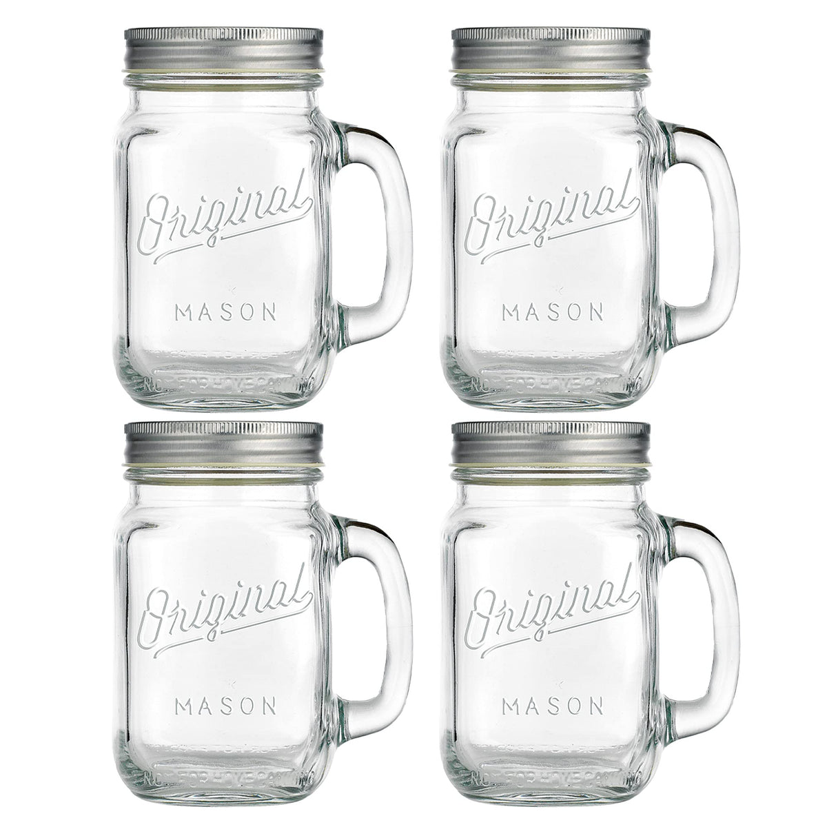 Glaver's 16 oz non-BPA glass mason jar for durable reuse