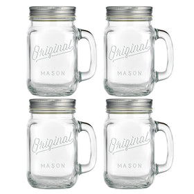 Glaver's 16 oz non-BPA glass mason jar for durable reuse