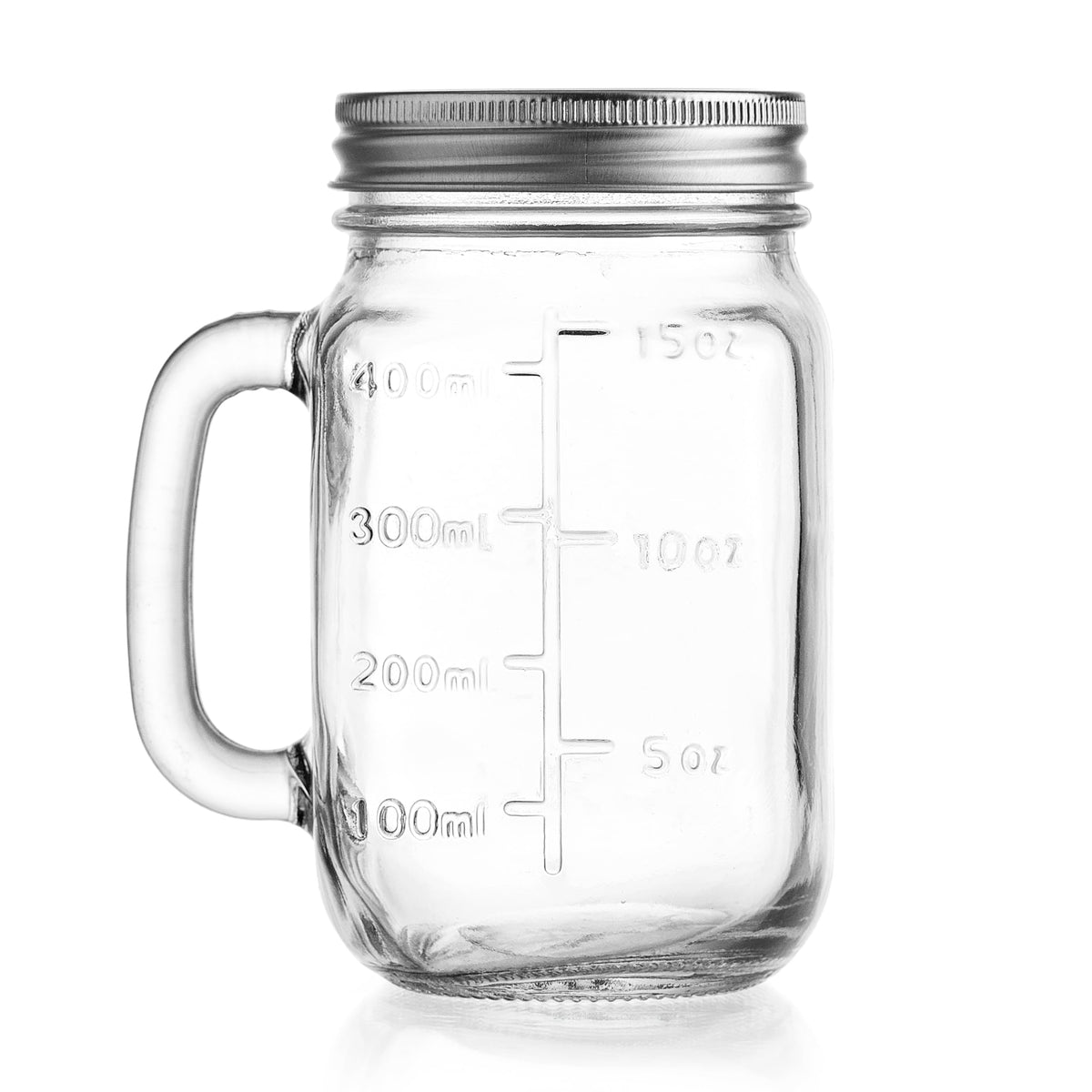 Glaver's 16oz regular-mouth mason jar suitable for ingredients and infusions